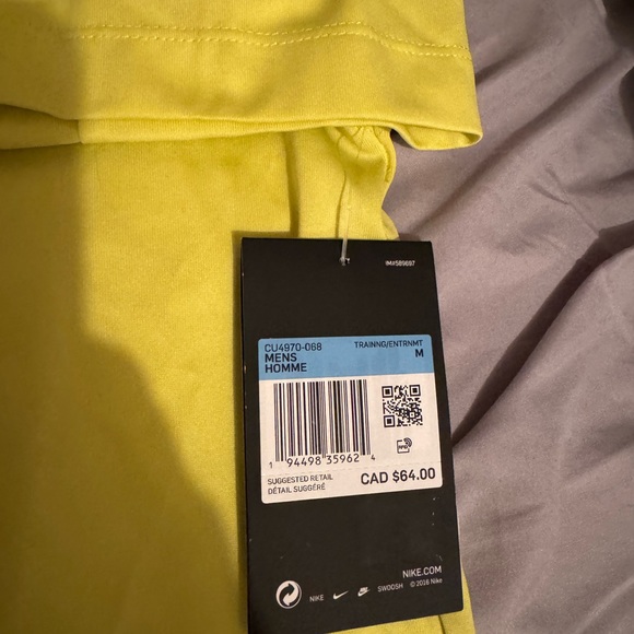 Neon Yellow Nike Golfing shirt - Picture 4 of 6